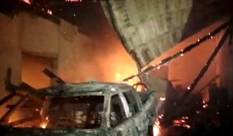 Pompierii au intervenit rapid, evitând o explozie - Incendiu de amploare în Ponoară