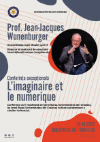 La Universitatea din Oradea - Conferință Jean-Jacques Wunenburger