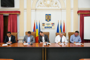S-a semnat contractul pentru Aleșd, Aștileu, Tileagd și Țețchea - Introducerea reţelelor de gaz