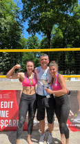 Voleibaliste de la CSU Oradea, victorioase la Sighet - Roxana Haidu și Cătălina Bosuioc au câştigat turneul RoCredit Beachvolleyball