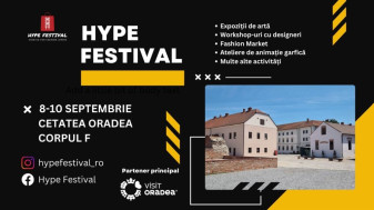 Între 8 și 10 septembrie, în Cetatea Oradea - Hype Festival