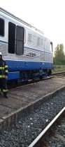 În Gara Vadu Crișului - O locomotivă a luat foc