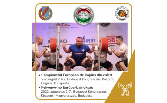 Campionatul European de Powerlifting - Crişul are doi reprezentanţi la Budapesta