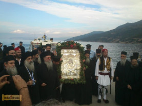 Un pelerinaj la Sfântul Munte Athos - Icoana făcătoare de minuni Axion Estin