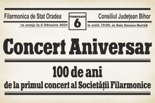 100 de ani de la primul concert al Societății Filarmonice - Concert vocal-simfonic aniversar