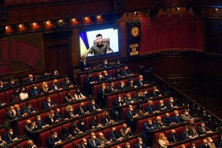 Preşedintele Zelenski s-a adresat Parlamentului italian - Ucraina, poarta Europei