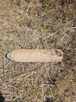 Descoperit în timpul unor lucrări agricole - Proiectil exploziv în Borod