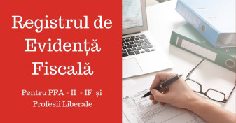 ANAF. Registrul de evidenţă fiscală - Completarea corectă de către PFA
