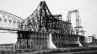 Podul istoric de la Cernavodă, testat cu riscul vieţii de creatorul său