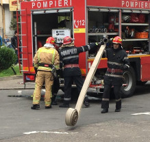 Flăcările au izbucnit de la un aparat de cafea lăsat sub tensiune - Incendiu la un supermarket