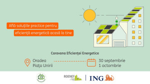 Caravana ROENEF și casa eficientă energetic ajung la Oradea în perioada 30 septembrie – 1 octombrie