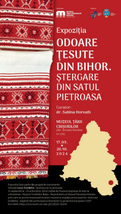 Expoziție la muzeu - „Odoare țesute din Bihor. Ștergare din satul Pietroasa”