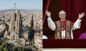 Barcelona. Slujbă solemnă la Sagrada Familia la 100 de ani de la moartea lui Gaudi - Sfințirea Turnului Iisus Cristos