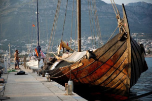 Replica unui vas viking - A tras la chei în Adriatica